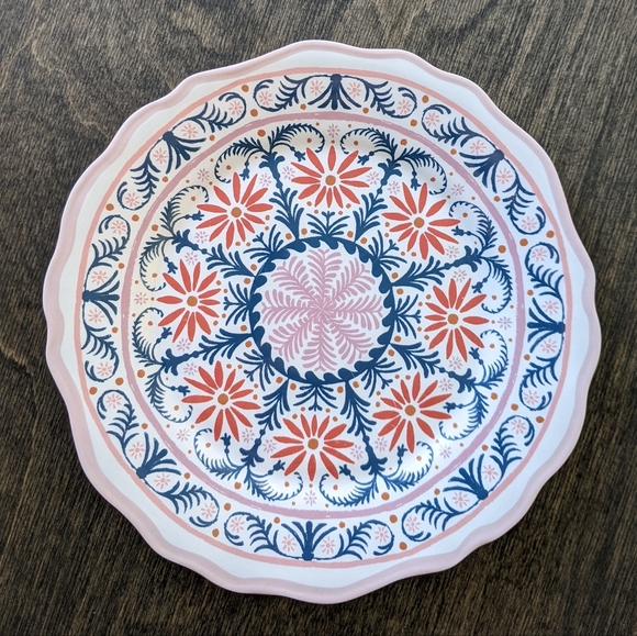 Opalhouse Dining Opalhouse Pink Floral Salad Melamine 85 Plates Poshmark